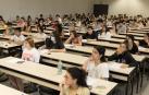 Fotos del comienzo de las pruebas de la Evaluación de Acceso a la Universidad (EvAU) en Tudela.