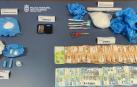 Droga, dinero y material incautado