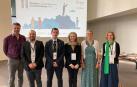 El consejero Irujo, la directora general Izaskun Goñi y el director general de Acción Exterior, Sergio Pérez con representantes de la región francesa de Bretaña en las jornadas que se celebraron en Estrasburgo