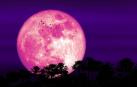 Vista de la Superluna de fresa