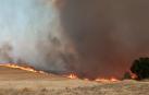 Fotos del incendio producido entre Obanos y Legarda llegando al término municipal de Puente la Reina.