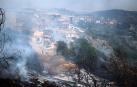 Fotos de los incendios activos en Navarra. El fuego en las cercanías de San Martín de Unx ha provocado el desalojo de la localidad.