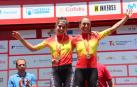 La navarra Idoia Eraso y Mavi García, en el podio
