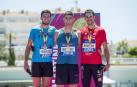 Asier Martínez, en el podio de Nerja junto a Enrique Llopis y Daniel Cisneros