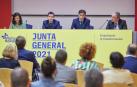 Momento de la Junta General de Mutua Navarra.