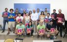 Foto de familia tras la presentación, este miércoles, de la iniciativa 'SportKids'