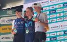 Podio del Giro tras la cuarta etapa
