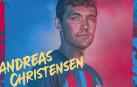 Imagen promocional del fichaje de Andreas Christensen difundida por la cuenta oficial del F.C. Barcelona en redes sociales