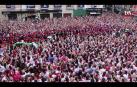 Vídeo de la salida de los gaiteros tras el lanzamiento del chupinazo 2022