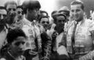 1943. 7 de julio. ‘Manolete’ fue testigo de la alternativa en Pamplona del probablemente diestro navarro más laureado. Su nombre, Julián Marín