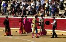 Novillada celebrada el octubre pasado en la plaza de toros de Tafalla