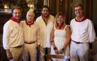 Por la izquierda: Borja Domecq,  Miguel  Setuáin, Carlos Sosa (mexicano), Amaia Valls y Rafa Molina.