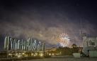 Los fuegos artificiales, desde la azotea de Diario de Navarra