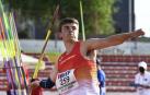 Asier Martínez, en la pista de la Universidad de Corban (Oregón)