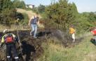 Zona del linde donde se inició el incendio