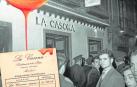 Tarjeta de La Casona y fotografía de la taberna en 1955