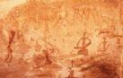 Pintura rupestre en Twyfelfontein, Namibia