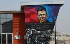 Vista de la entrada al campo de fútbol Juan Carlos Unzué de Orkoien. Imagen del día 15