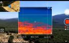Los drones analizan con mapas de calor (en la imagen) las zonas donde podría iniciarse un fuego forestal