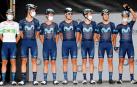 El Movistar Team que este lunes participó en la Clásica Villafranca de Ordizia