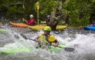 Kayak en el río Arga