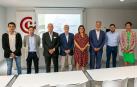Desde la izquierida: Gorka Azpiroz, secretario de Toda Energía y alcalde de Lekunberri; Juan Carlos Castillo, presidente de la FNMC y alcalde de Peralta; Javier Taberna, presidente de la Cámara de Comercio de Navarra; Bernardo Ciriza, consejero de Cohesión Territorial del Gobierno de Navarra; Mª Carmen Segura Moreno, presidenta  de Toda Energía y alcaldesa de Villafranca; Juan Luis Diego, consejero delegado de Edinor; José Mª Rodríguez, Director general de Administración Local y Despoblación del Gobierno de Navarra y Mónica Aguado, directora de Integración en Red de CENER