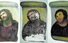 La transformación. El Ecce Homo pintado por Elías García y el resultado del repinte de Cecilia