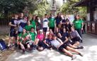 Jóvenes del campamento de voluntariado ambiental en Bertiz