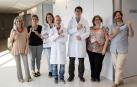 De izda a dcha: Mariluz López Mañero (Zaragoza), Mercè Puig-Pey Sauví (coordinadora provincial), Estíbaliz Diego Álvarez (Fundación Instituto SanJosé), Alberto Gutiérrez Goñi y Beñat Goñi Baráibar (Hospital San Juan del Dios de Pamplona), Natalia Méndez (Lérida) y Antoni Boix (Sant Boi de Llobregat, Barcelona), durante la ‘Jornada de Espiritualidad en el Ámbito Sanitario’ que se celebró en San Juan de Dios de Pamplona
