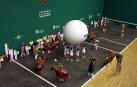 LA CEREMONIA INAUGURAL. El frontón Labrit acogió una singular ceremonia de inauguración del Mundial con los kilikis y los zaldikos