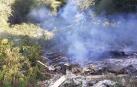 Imagen captada por los bomberos en la zona del fuego
