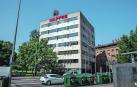 El edificio Mapfre, construido en 1993, tiene tres plantas de sótano y seis alturas