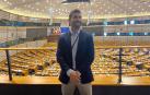 Íñigo Lizarraga en la sede del Parlamento Europeo