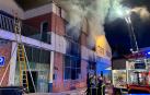 Nave industrial en Torrejón de Ardoz incendiada