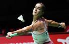 Carolina Marín, en su partido ante Wen Yu Zhang