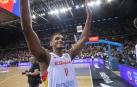 Fotos del España-Islandia en el Navarra Arena.