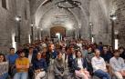 Asistentes al curso ‘¿En qué Europa cree la juventud de Navarra?’ celebrado en la Colegiata de Roncesvalles