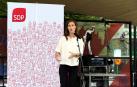 Sanna Marin, primera ministra de Finlandia, en un acto reciente