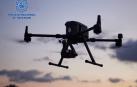 Imagen del dron empleado para control de la seguridad aérea durante los partidos de Osasuna en el estadio de El Sadar