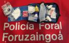 Botiquín de la Policía Foral con el material actual