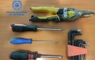 Material que llevaba el detenido