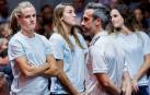 El entrenador de la selección española femenina de fútbol, Jorge Vilda  durante el homenaje que la Real Federación Española de Fútbol a la selección Sub-20 femenina campeona de la Copa del Mundo