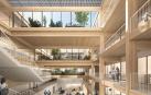 Recreación del interior del edificio proyectado