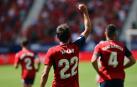 Aimar Oroz celebra su gol contra el Rayo Vallecano