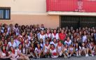 Imagen del grupo de mujeres participantes en los actos celebrados este martes, durante la cuarta jornada de las fiestas patronales de Milagro.