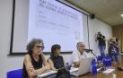 Las arquitectas Llanos Maciá y Carmen Andrés y el alcalde Enrique Maya
