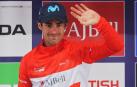 GHonzalo Serrabo, con el maillot de líder de la Vuelta a Gran Bretaña