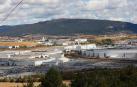 Instalaciones de Volkswagen Navarra, en Landaben, con coches en su campa