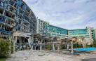 Vista general del centro comercial 'Misto', este sábado en Járkov (Ucrania)