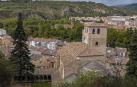 Panorámica de Estella, con uno de los diapiros que están en el punto de partida del proyecto